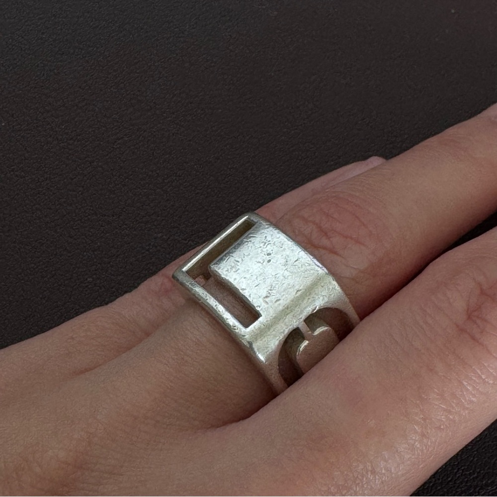 Tiffany & Co. 1970 by Donald Claflin Rare Era Love Ting in Solid Sterling Silver - Picture 5 of 6